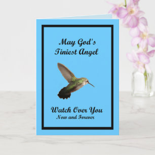 God's Hummingbird Angel  -Blank Inside Card