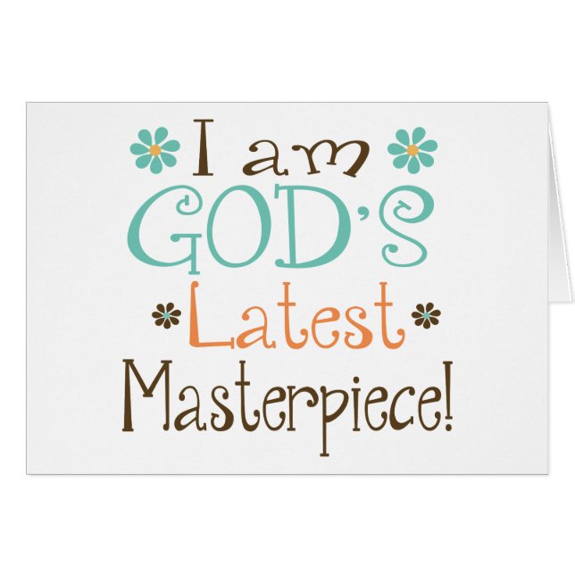 Gods Latest Masterpiece (Front Horizontal)