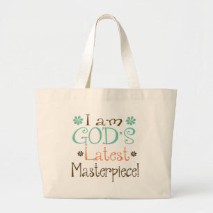 Gods Latest Masterpiece Large Tote Bag
