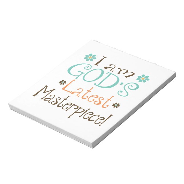 Gods Latest Masterpiece Notepad (Rotated)