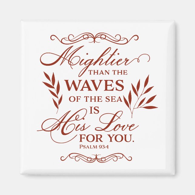 God's Love Bible Verse, Inspiring, Uplifting Magnet (Front)