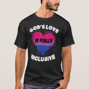Gods Love Fully Inclusive Bisexual Bi Pride Stuff T-Shirt