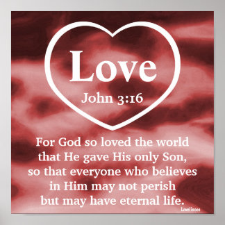God's Love Gift  Poster-Customise Poster