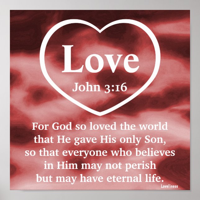 God's Love Gift  Poster-Customise Poster (Front)