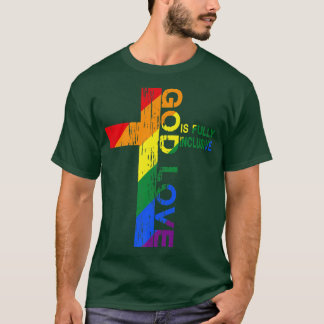 Gods Love Is Fully Inclusive Christian Jesus LGBT T-Shirt