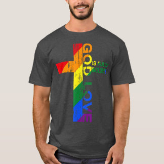 God's Love Is Fully Inclusive Christian Jesus LGBT T-Shirt