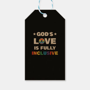 God's Love Is Fully Inclusive Gay LGBT Pride Month Gift Tags