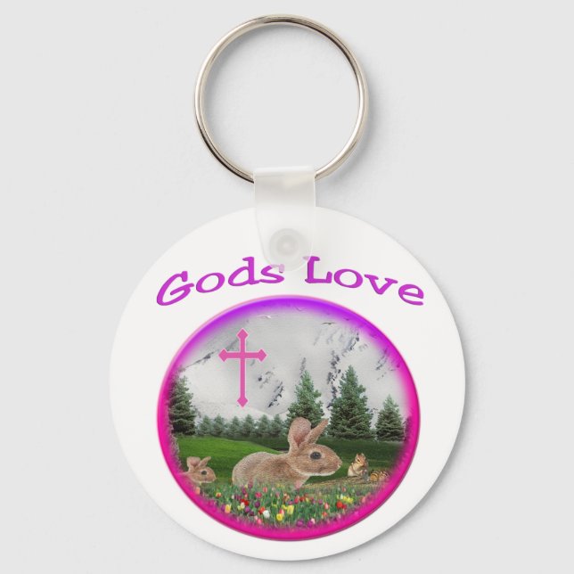 gods Love Key Ring (Front)