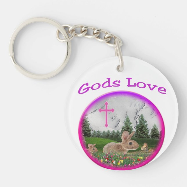 gods Love Key Ring (Front)