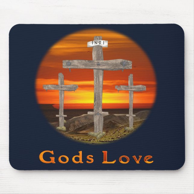 Gods Love Mouse Mat (Front)