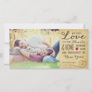 God's Love Vintage Holiday Photo Card