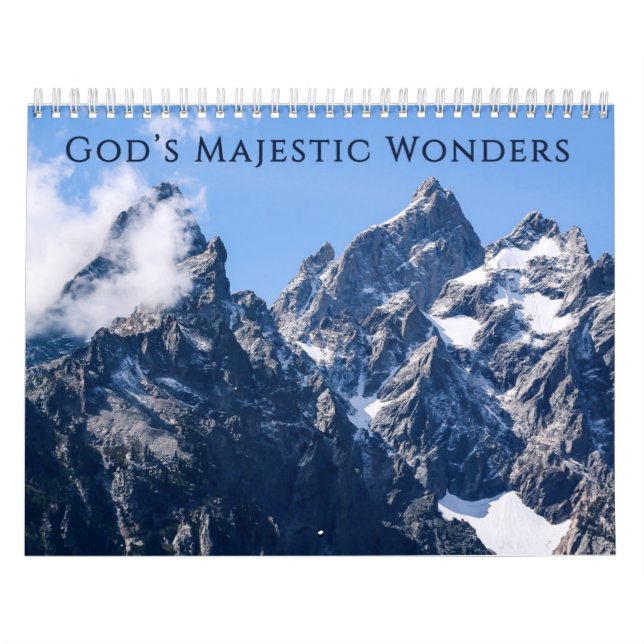 God's Majestic Wonders 2025 Calendar (Cover)