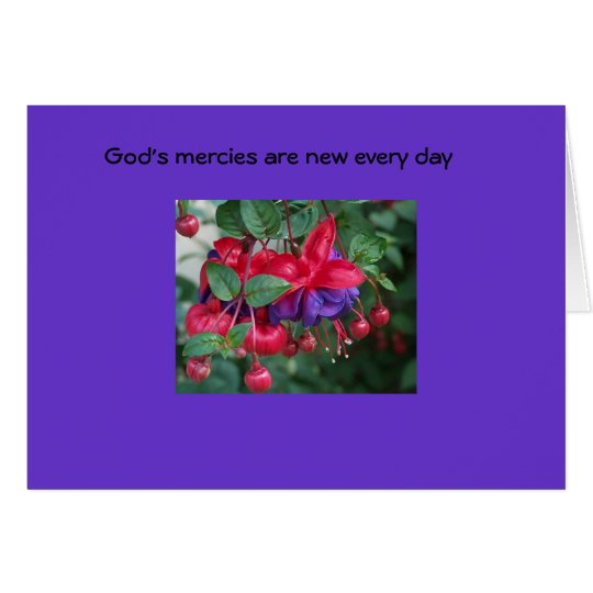 God's mercies are new... card