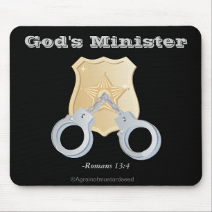 God's Minister Law Enforcement Mouse Mat