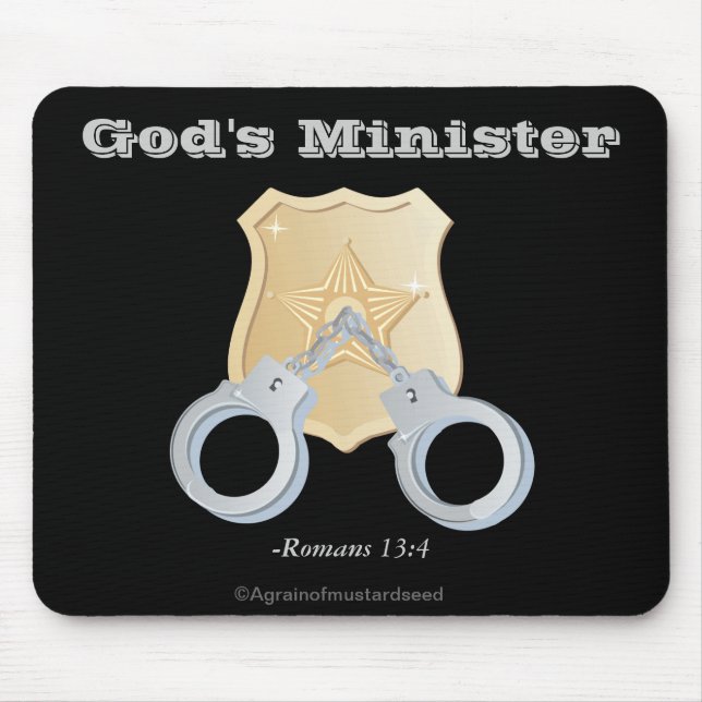 God's Minister Law Enforcement Mouse Mat (Front)