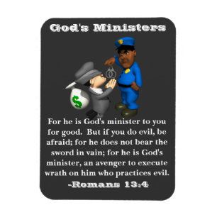 God's Ministers Police and Crook Magnet