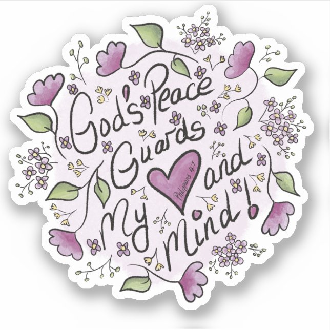 God's Peace Sticker (Front)