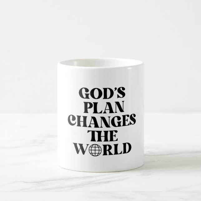 God's Plan Changes the World Coffee Mug (Center)