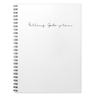 God's Plan Inspirational Art God Art Gospel Saying Notebook