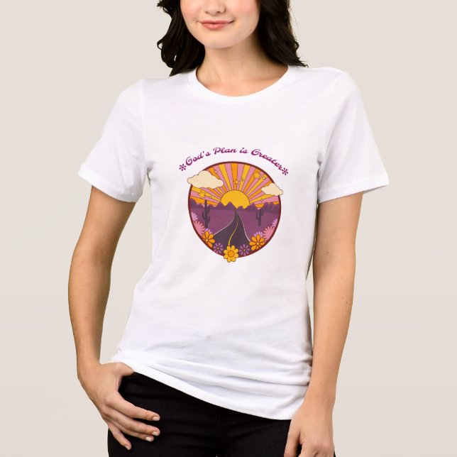 God's Plan is Greater  Tri-Blend Shirt (Front)