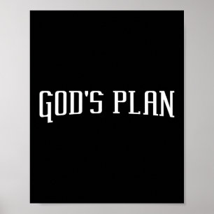 God's Plan Jesus Faith Poster