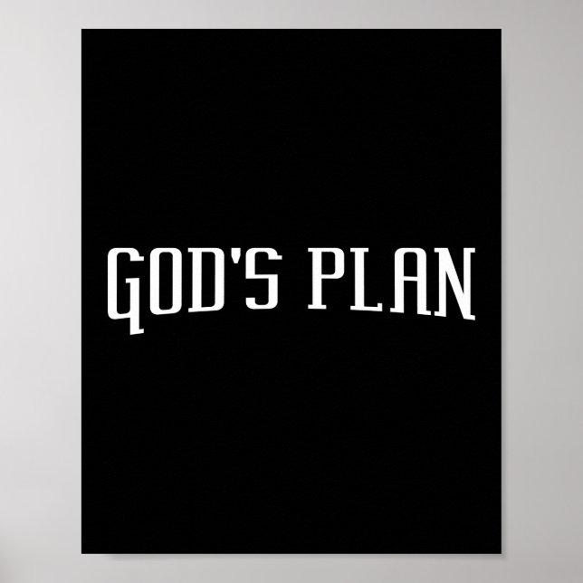God's Plan Jesus Faith Poster (Front)