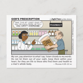 God's Prescription postcard
