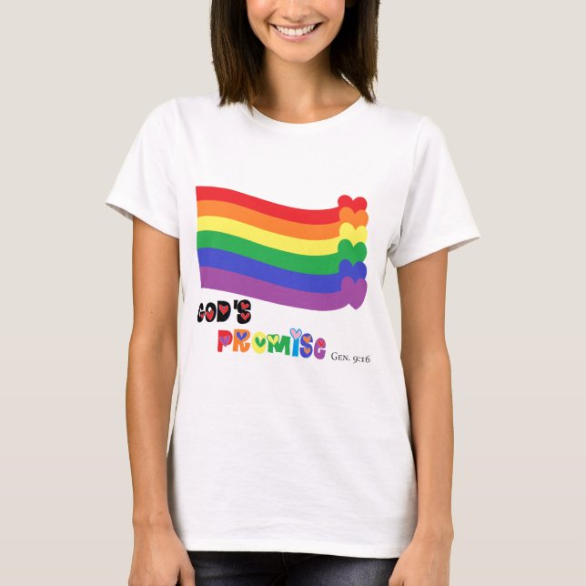 God's Promise Rainbow T-Shirt (Front)