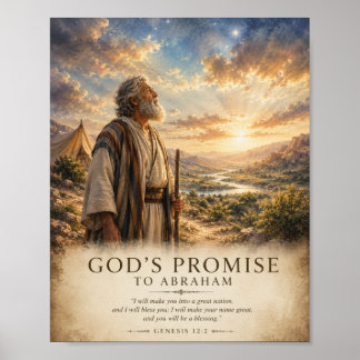 God's Promise to Abraham Poster