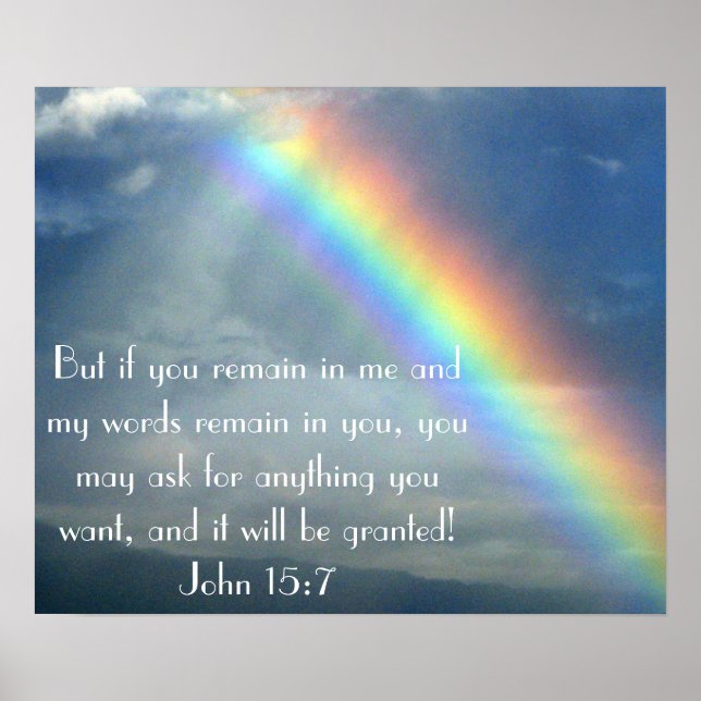 God's Promises bible verse poster (Front)