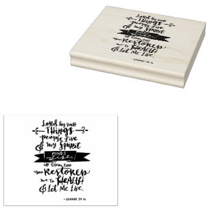 God's Promises for your Every Need - Isa. 38:16 Rubber Stamp