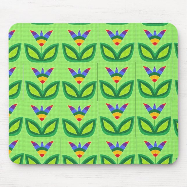 God's Rainbow Garden Mouse Mat (Front)