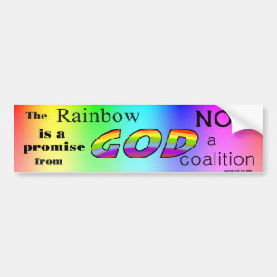 God's Rainbow Promise Bumper Sticker