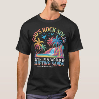 God's Rock Solid Breaker Rock Beach Vbs 2025 T-Shirt