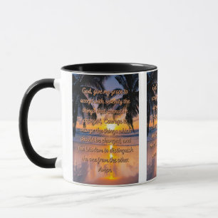 God's Serenity Prayer Two-Tone Mug