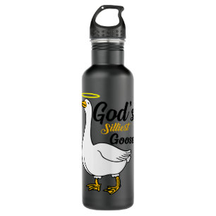 Gods Silliest Goose Bird Animal Goose Honk Memes L 710 Ml Water Bottle