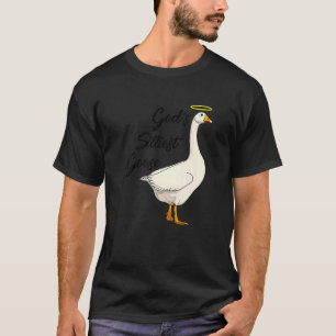 God's Silliest Goose Funny Duck Lovers Premium_4 T-Shirt