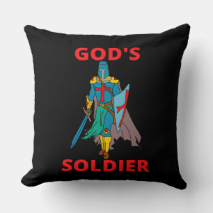 God's Soldier In Arms Cushion