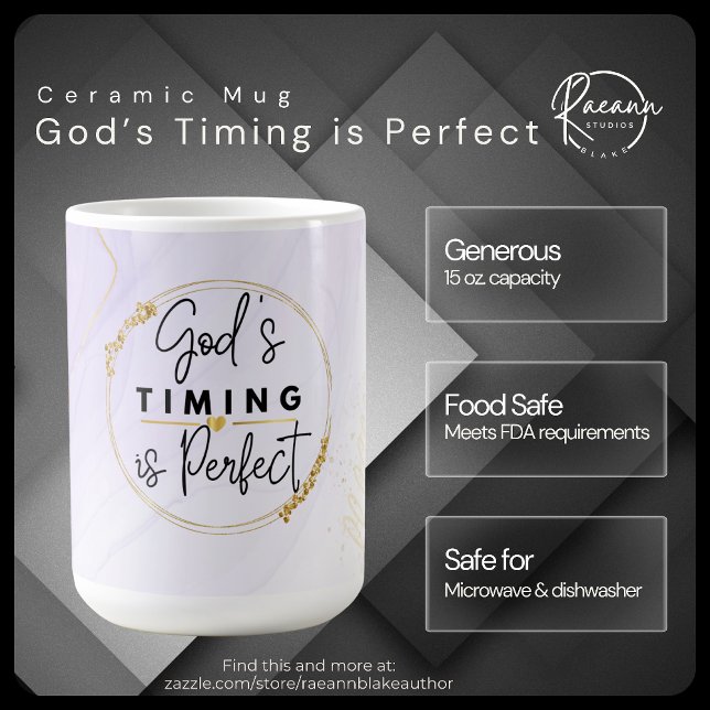 God's Timing is Perfect Ceramic Mug (Creator Uploaded)