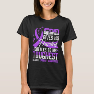 God's touchest soldiers EPILEPSY AWARENESS T-Shirt