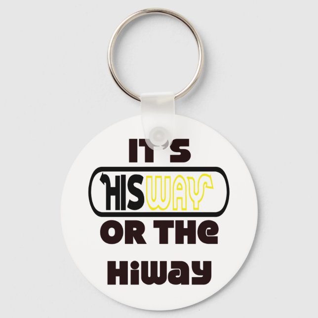 God's Way Christian Key Ring (Front)