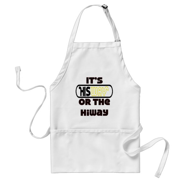 God's Way Christian Standard Apron (Front)