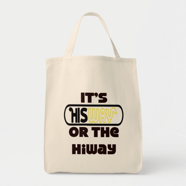 God's Way Christian Tote Bag (Front)