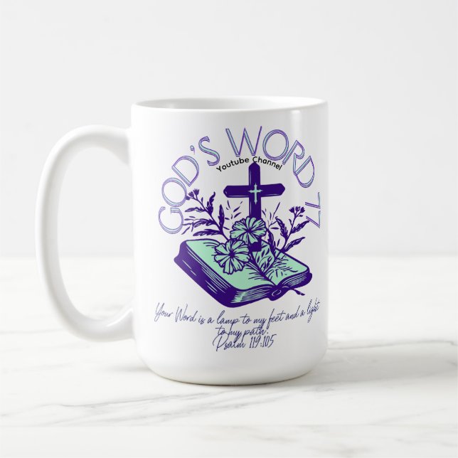 God's Word77 Youtube Channel Coffee Mug (Left)