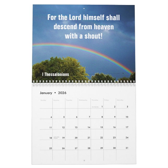 GODS WORD calendar (Jan 2026)