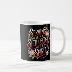 Gods Work In Scrubs Jesus Faith God Cna Christian Coffee Mug