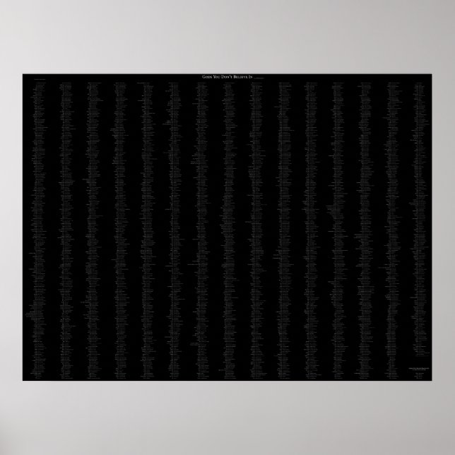 Gods You Don't Believe In Poster (Front)
