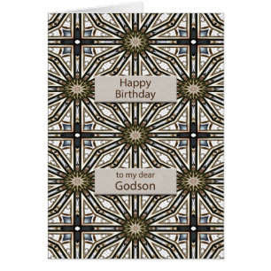 Godson Birthday Abstract Mandala Design