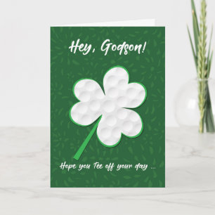 Godson Golf Sports St. Patrick’s Day Shamrock Card