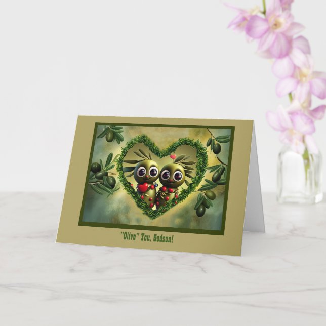 Godson Happy Fathers Day Humourous I Love You  Card (Orchid)